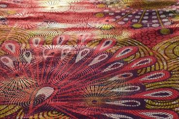 Preview: RED-GOLD METALLIC-Osikani Stoff