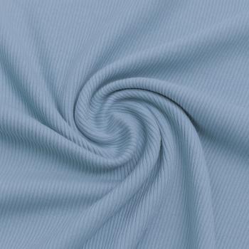 Rippjersey Baumwolle Hell Jeans | Meterware