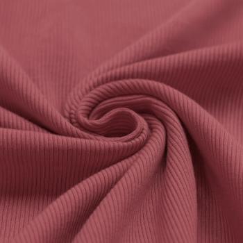 Rippjersey Baumwolle Himbeere | Meterware