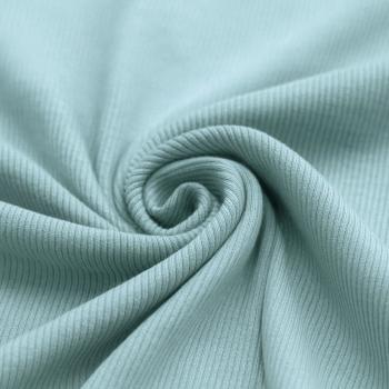 Rippjersey Baumwolle Meer Grün | Meterware