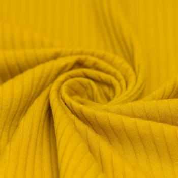 Breitcord Rippjersey Baumwolle Ocker | Meterware