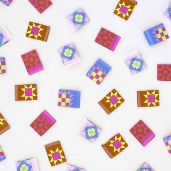 Preview: Bekleidungsetiketten Juni Quilt Block Multipack