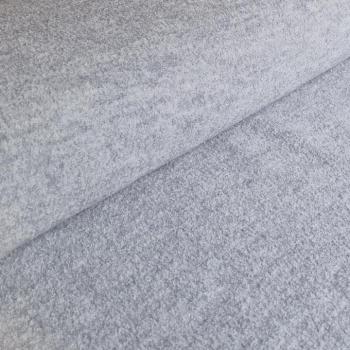 Preview: Wollwalk Hellgrau Meliert aus Schurwolle