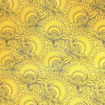 Preview: YELLOW TULIP Afrikanischer-Shweshwe-Stoff-