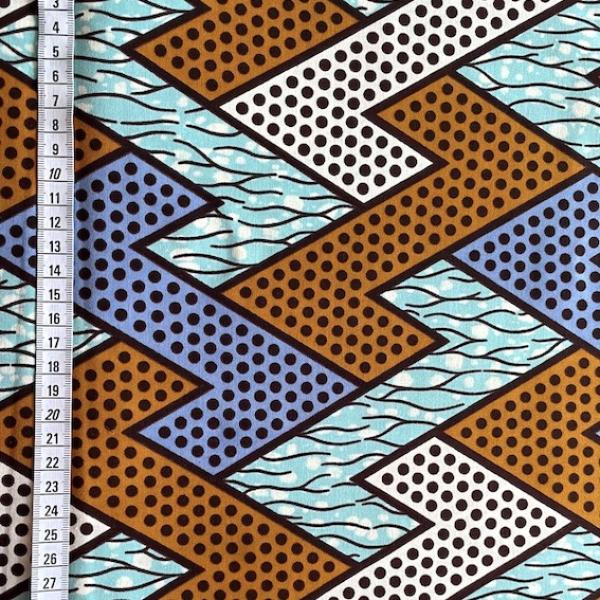 Afrikanischer Wax Print Stoff Baumwolle ZIGZAG | Meterware