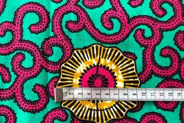 GREEN-SERPENT Waxprint Stoff