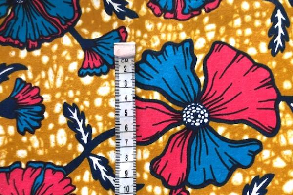 PINK-BLUE-SUMMER-FLOWER waxprint