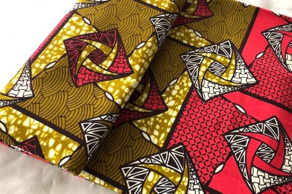 PINK-MOSAIC Waxprint Stoff