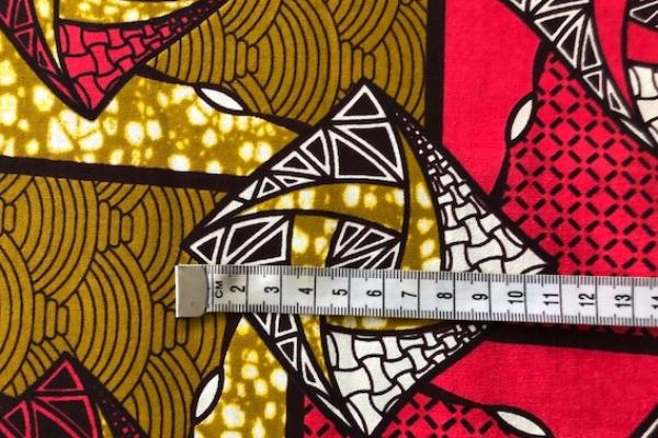 PINK-MOSAIC Waxprint Stoff