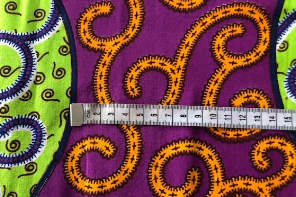 PURPLE-LIME-SERPENT Waxprint Stoff