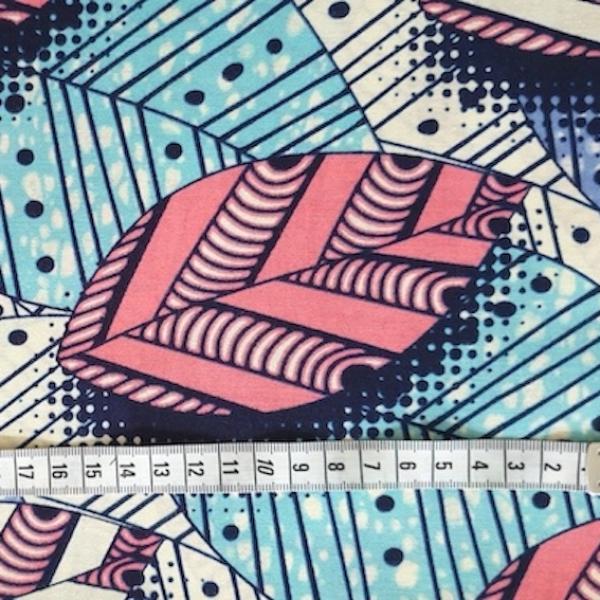 Afrikanischer Wax Print Stoff Baumwolle BEAUTIFUL LEAVES | Meterware