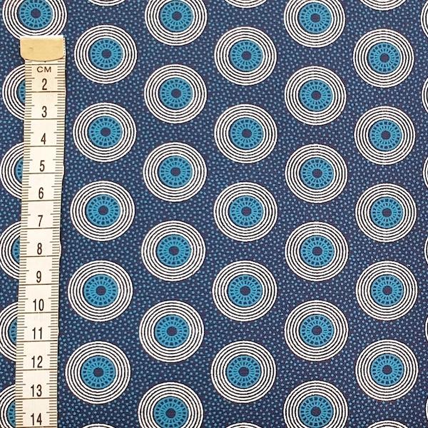 BLUE-DOTS Afrikanischer-Shweshwe-Stoff