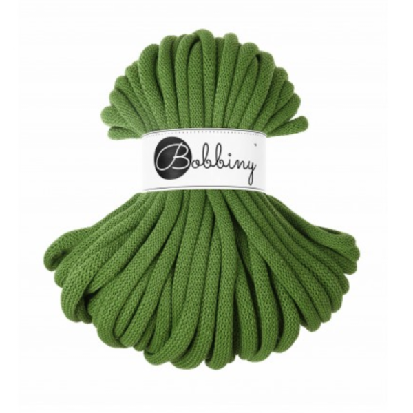 Bobbiny Flechtkordel JUMBO SOFT 9 mm - Moss Green