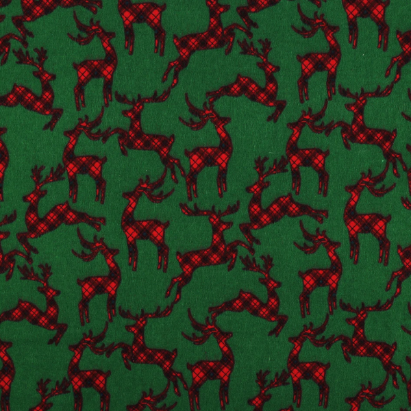 Flanell Baumwolle Christmas Grün