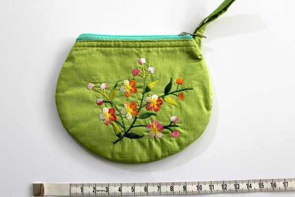 GREEN FLOWERS Portemonnaie