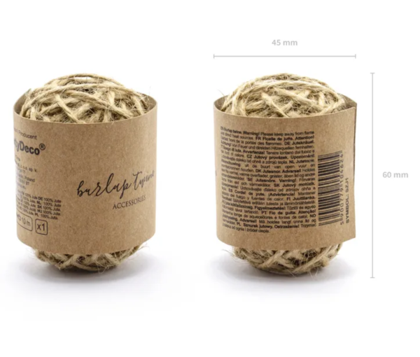 Jutekordel - 10m - PartyDeco