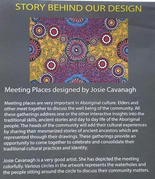 MEETING PLACES Aborigines Stoff aus Australien