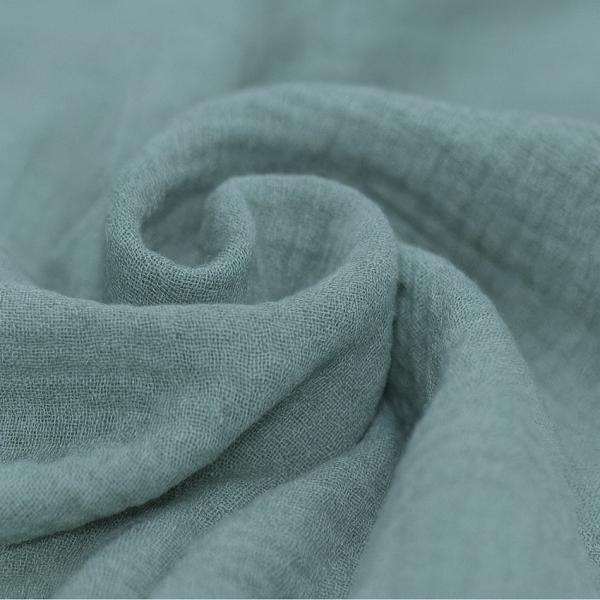 Musselin – Double Gauze Baumwolle Altgrün | Meterware
