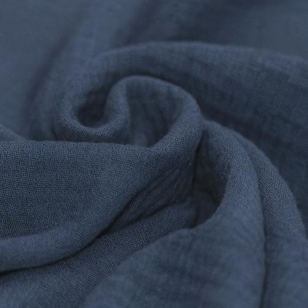 Musselin – Double Gauze Baumwolle Dunkel Jeans | Meterware