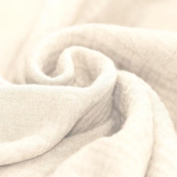 Musselin – Double Gauze Baumwolle Nature | Meterware