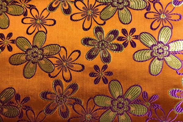 ORANGE FLOWER Afrikanisches Kopftuch