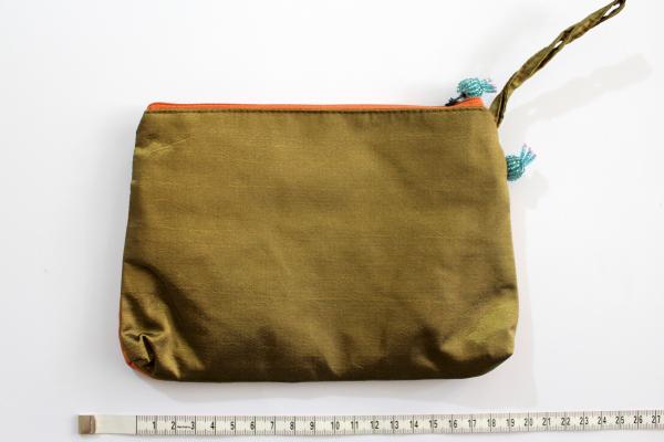 ORANGE SPARKLING FLOWERS Portemonnaie