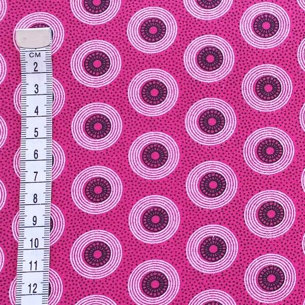 PINK-DOTS-Afrikanischer-Shweshwe-Stoff