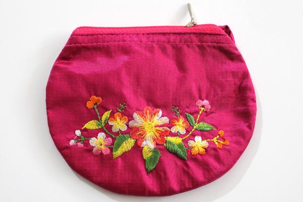 PINK FLOWERS Portemonnaie