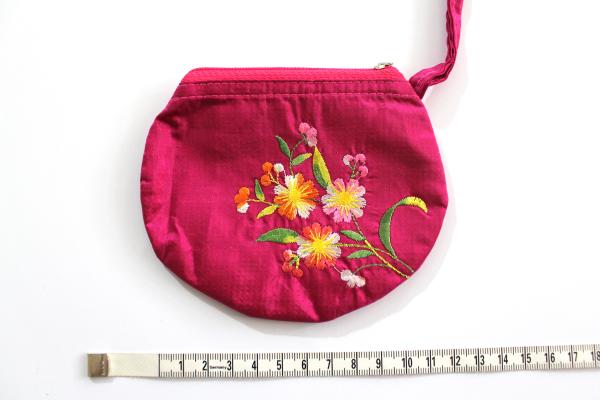 PINK FLOWERS Portemonnaie