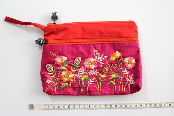 PINK SPARKLING FLOWERS Portemonnaie