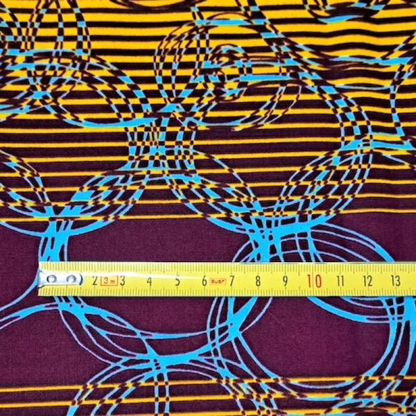 Afrikanischer Wax Print Stoff Baumwolle PURPLE BUBBLES | Meterware