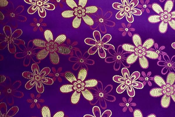 PURPLE-FLOWER Afrikanisches Kopftuch