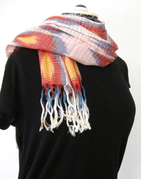 RAINBOW Usbekischer Ikat Schal 5