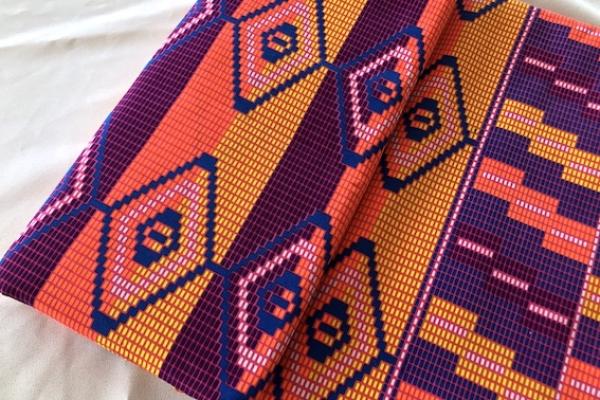 RAINBOW MOSAIC Afrikanischer-Kente-Stoff