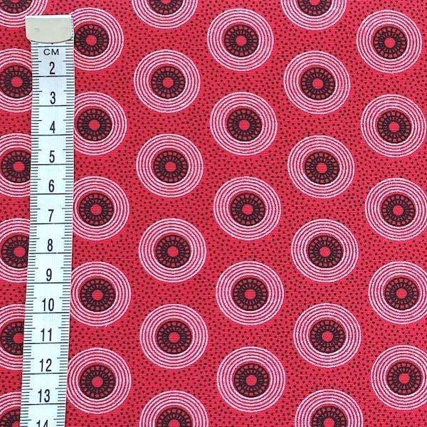RED-DOTS-Afrikanischer-Shweshwe-Stoff-