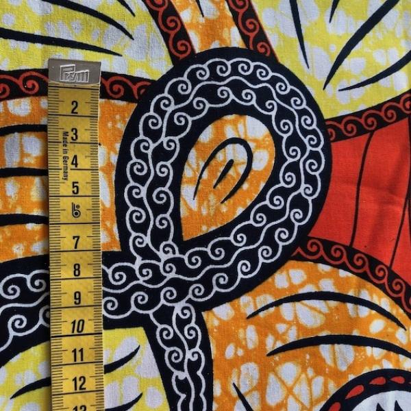 Afrikanischer Wax Print Stoff Baumwolle RED JUNGLE | Meterware