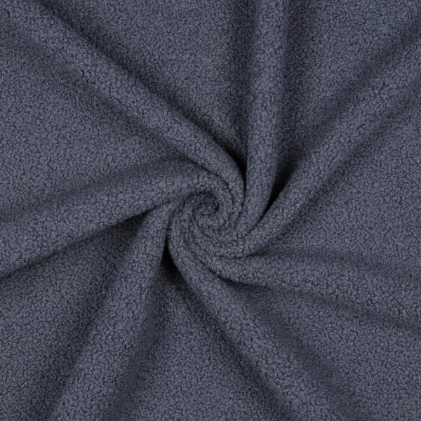 Teddyplüsch/Polarfleece Doubleface – Jeansblau