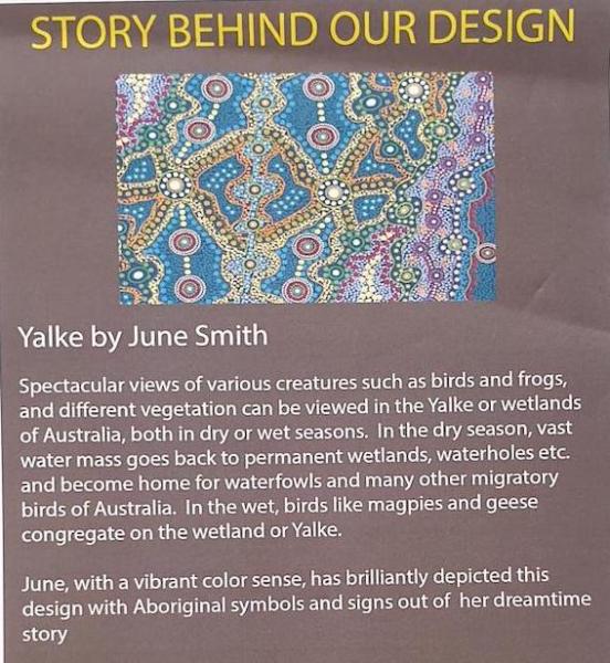 YALKE Aborigines Stoff aus Australien