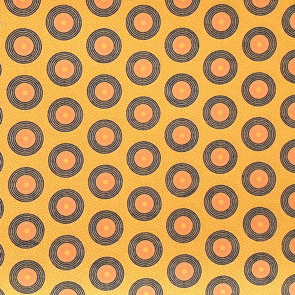 YELLOW-DOTS-Afrikanischer-Shweshwe-Stoff-