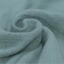 Musselin – Double Gauze Baumwolle Altgrün | Meterware