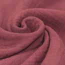 Musselin – Double Gauze Baumwolle Himbeere | Meterware