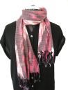 PINK Usbekischer Ikat Schal
