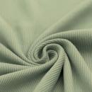 Rippjersey Baumwolle Dusty Grün | Meterware
