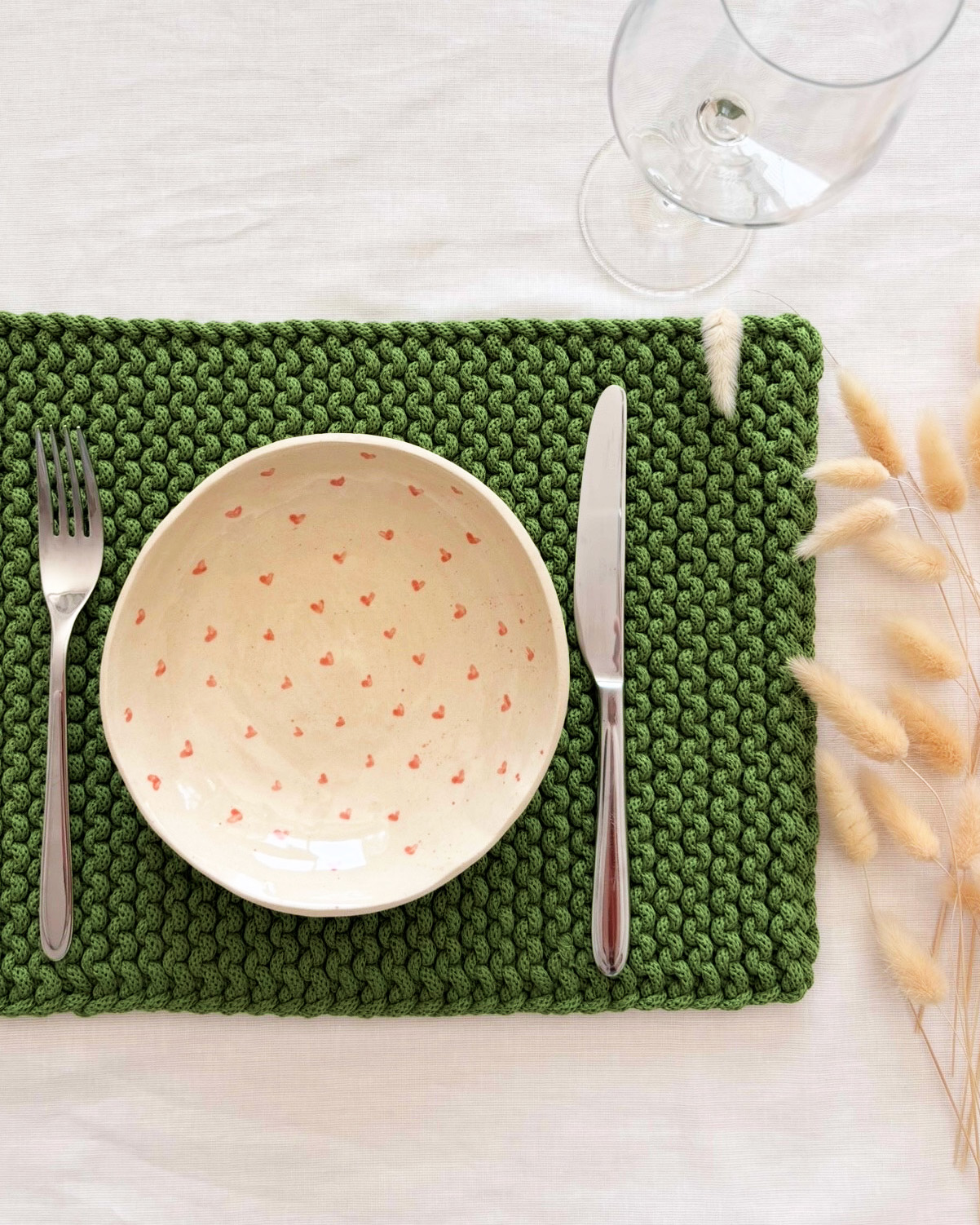Tischset aus Bobbiny Garn